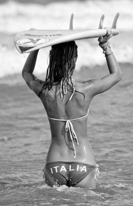 Photo:  italian surf girl